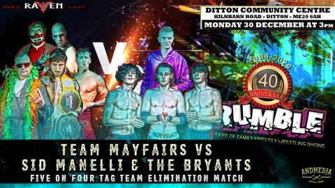 Team Mayfairs vs Sid Manelli and The Bryant Brothers (Tag Team ELIMINATION Match)
