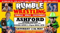 RUMBLE WRESTLING RETURNS TO ASHFORD FEATURING 3FT 2IN LITTLE LEGS