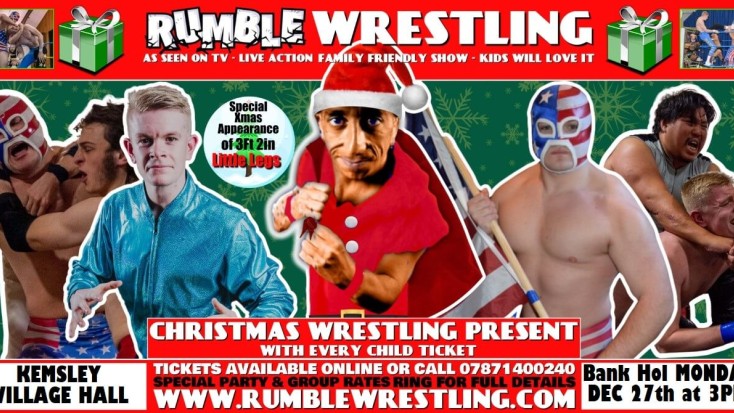 RUMBLE WRESTLING RETURN TO KEMSLEY FOR THEIR CHRISTMAS CRACKER TOUR 2021