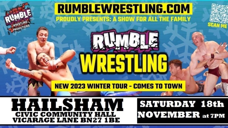 Rumble Wrestling returns to  Hailsham - Winter Show 2023