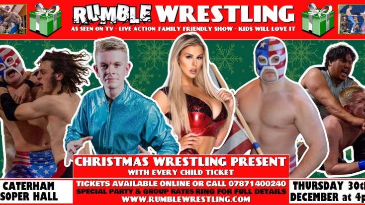 Rumble Wrestling return to Caterham for their Christmas Cracker Tour 2021