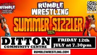 RUMBLE WRESTLING'S SUMMER SIZZLER COMES TO DITTON