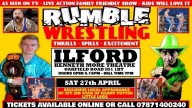 RUMBLE WRESTLING RETURNS TO ILFORD STARING 3FT 2IN LITTLE LEGS