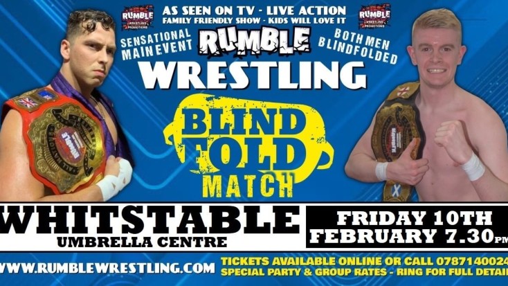 Rumble Wrestling returns to Whitstable - Blindfold Match Challenge